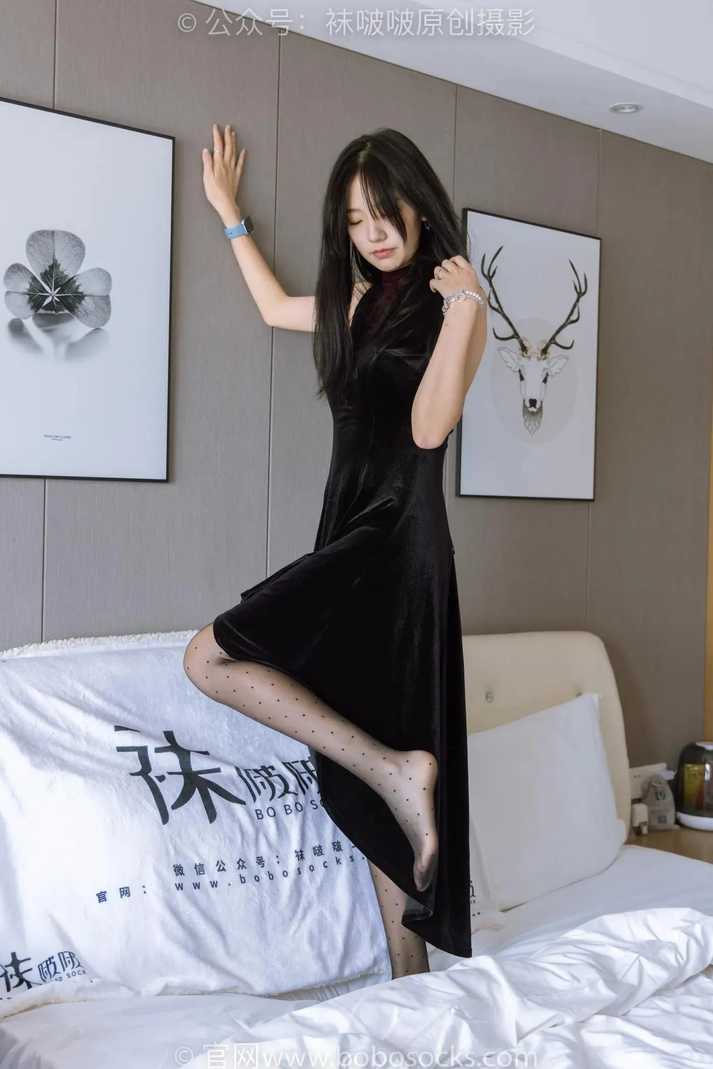 [BoBoSocks袜啵啵]NO.175 小甜豆-高跟鞋、黑丝 脚尖透明款 [140P]插图